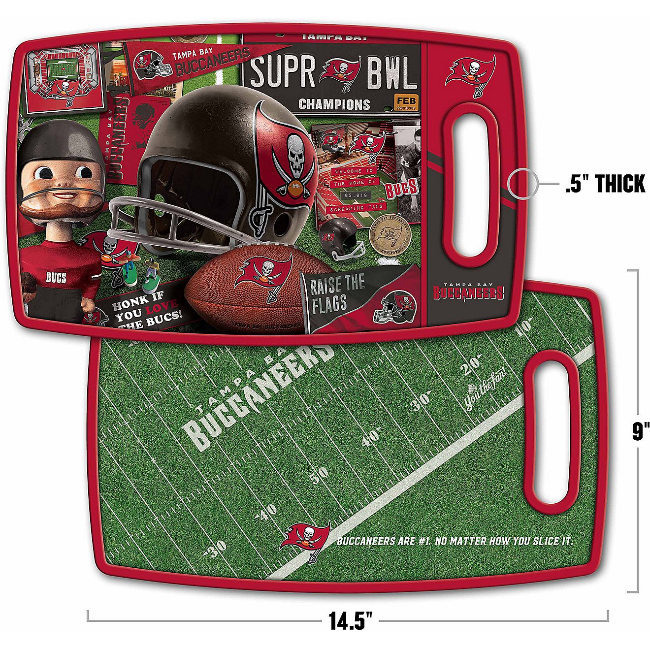 YouTheFan Tampa Bay Buccaneers Retro Series Cutting Board                                                                        - view number 2