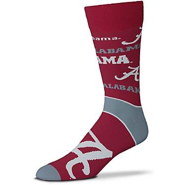 For Bare Feet University of Alabama End to End Big Logo Crew Socks                                                              