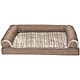FurHaven Orthopedic Luxe Fur and Linen Medium Sofa Pet Bed                                                                       - view number 1 image