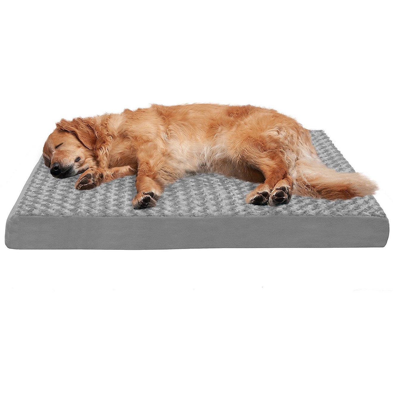 FurHaven Deluxe Ultra Plush Orthopedic Jumbo Mattress Pet Bed                                                                    - view number 2