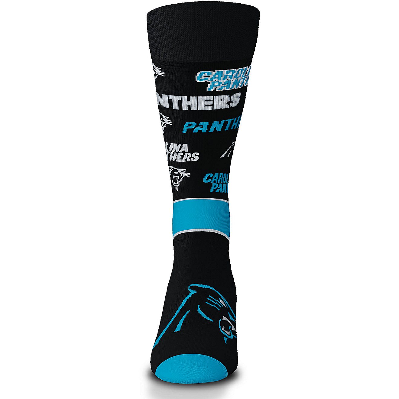 For Bare Feet Carolina Panthers End to End Big Logo Knee High Socks                                                              - view number 3