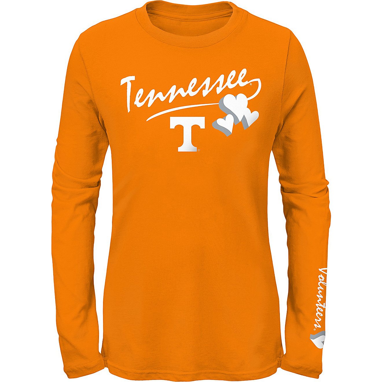 Outerstuff Girls' University of Tennessee Full Of Heart Long Sleeve T-shirt                                                      - view number 1