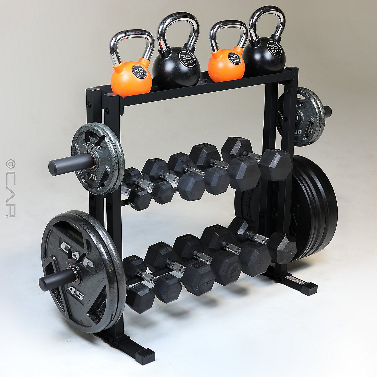CAP Barbell 3-Tier Horizontal Free Weight Rack                                                                                   - view number 4