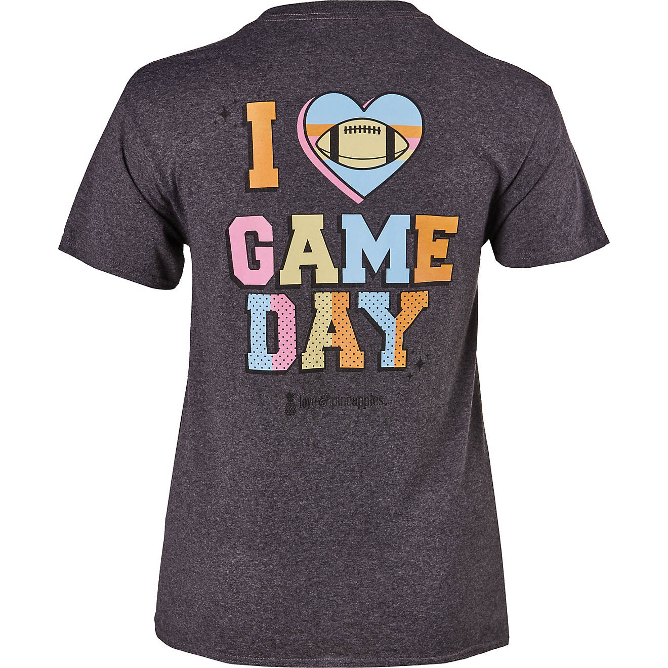 Love & Pineapples Women’s I Heart Game Day T-shirt                                                                             - view number 1