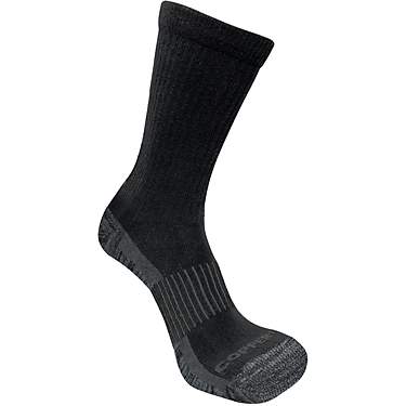Copper Fit Unisex-Adults Crew Sport Socks-2 Pack Black White 