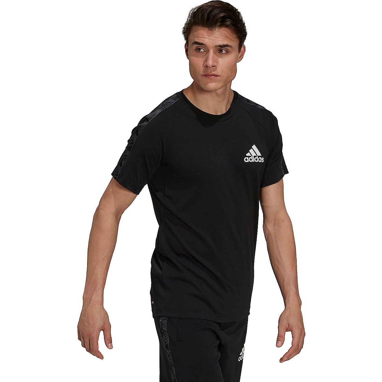 adidas Men's AEROREADY DTM Sport Motion Logo Short Sleeve T-Shirt                                                                - view number 3