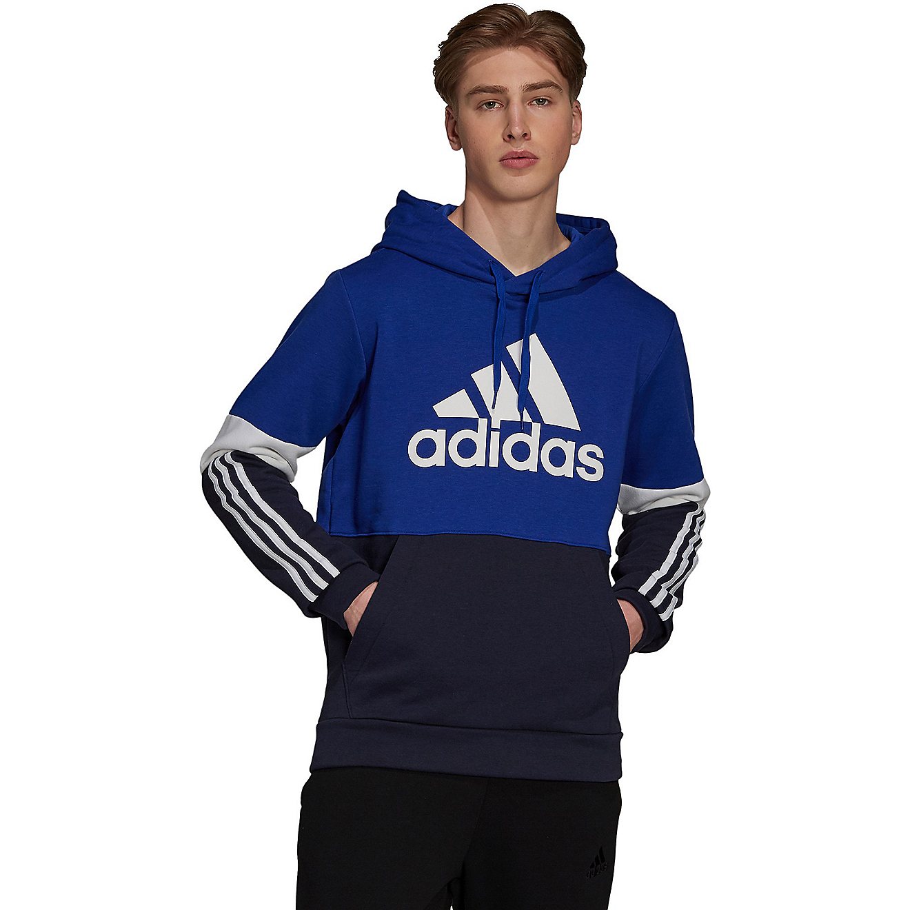 adidas Men's Essentials Colorblock Fleece Sweatshirt                                                                             - view number 1