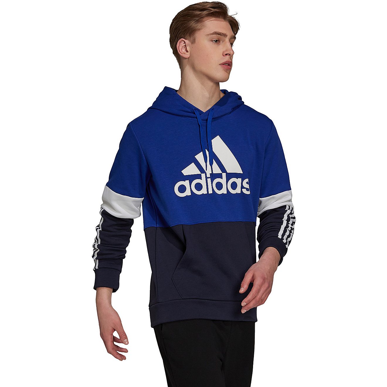 adidas Men's Essentials Colorblock Fleece Sweatshirt                                                                             - view number 3