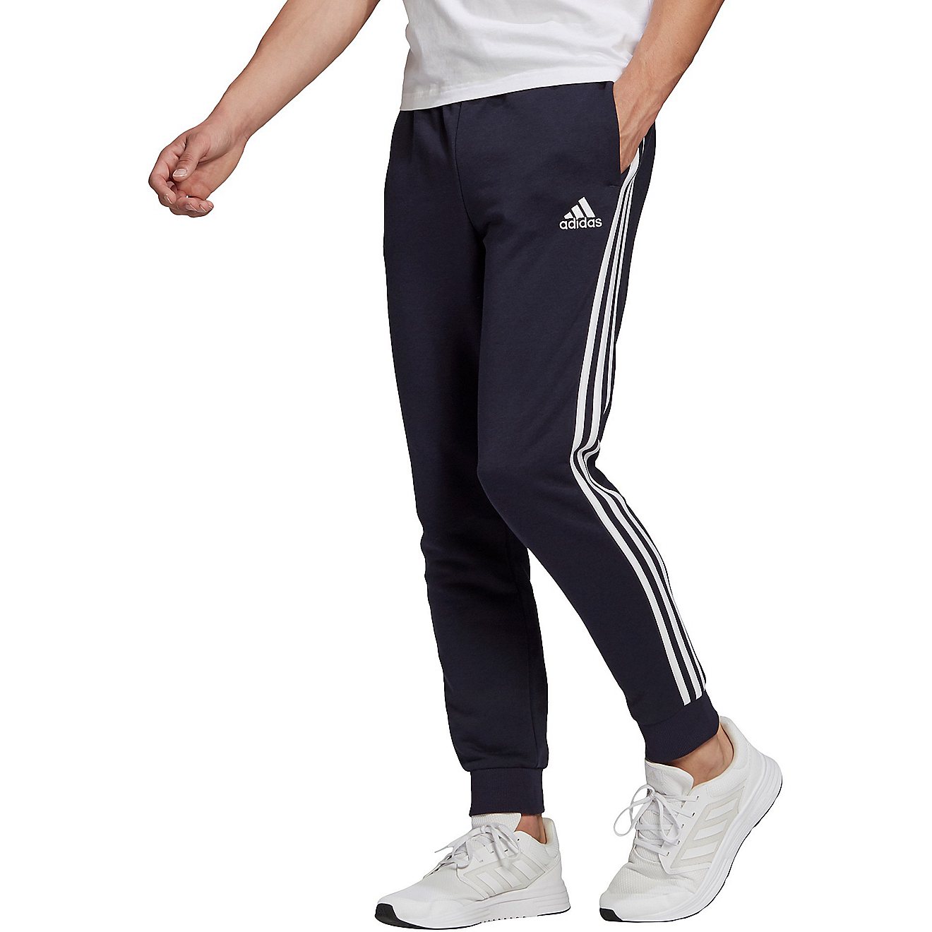 adidas Men's Essentials French Terry 3S Cuff Pants                                                                               - view number 1