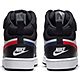 Nike Kids' Court Borough 2 Swoosh Mid Grade School  Basketball Shoes                                                             - view number 4 image