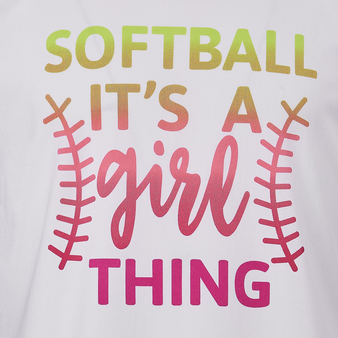 BCG Girls' Softball Turbo Graphic T-shirt                                                                                        - view number 3