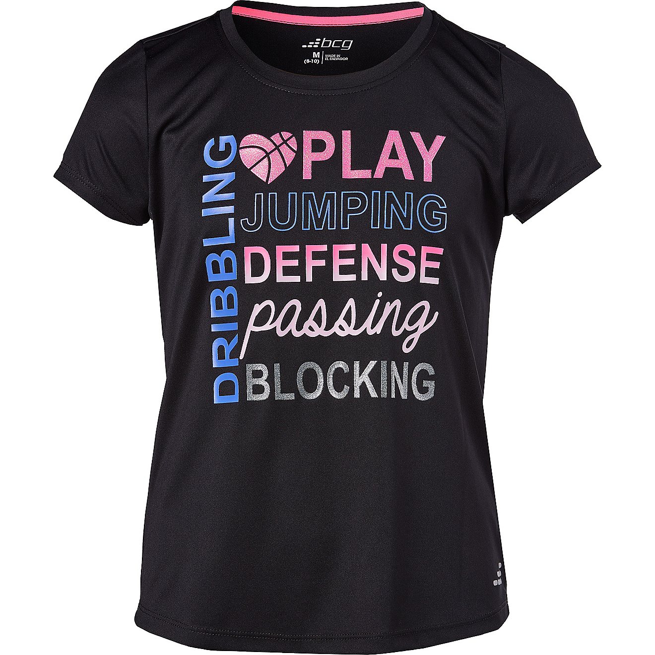 BCG Girls' Play Basketball Turbo Graphic T-shirt                                                                                 - view number 1