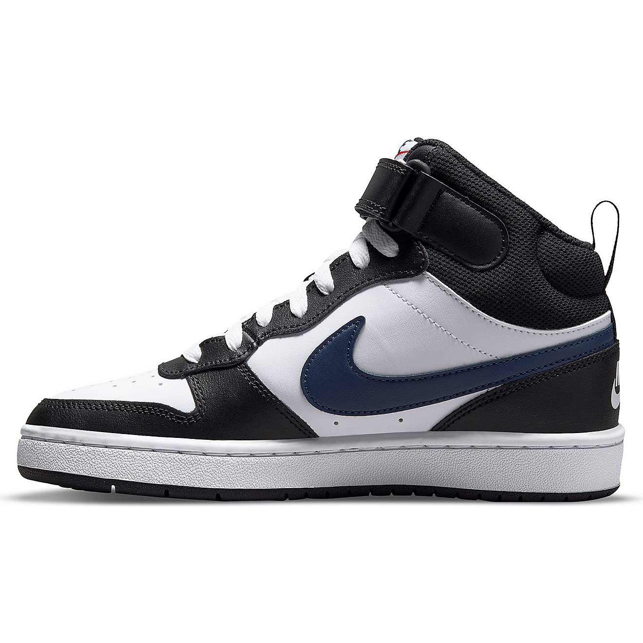 Nike Kids' Court Borough 2 Swoosh Mid Grade School  Basketball Shoes                                                             - view number 3