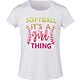 BCG Girls' Softball Turbo Graphic T-shirt                                                                                        - view number 1 image