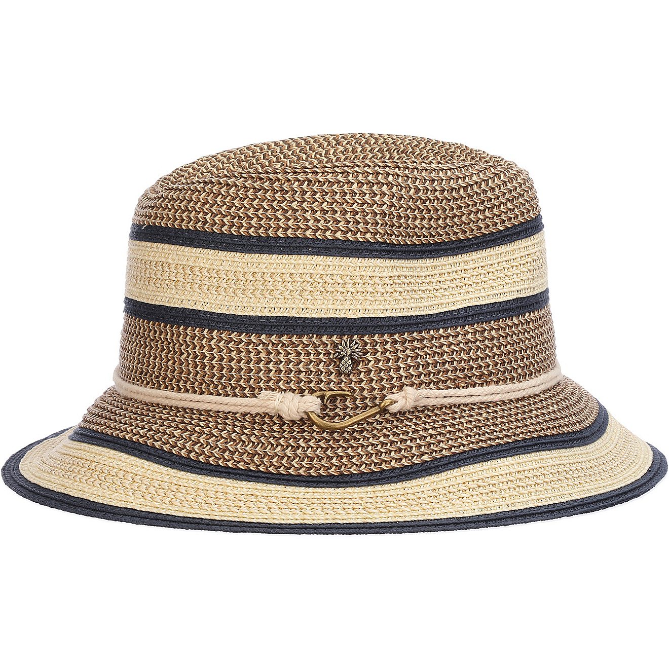 Tommy Bahama Adults' Braided Stripe Bucket Hat with Rope Band                                                                    - view number 4