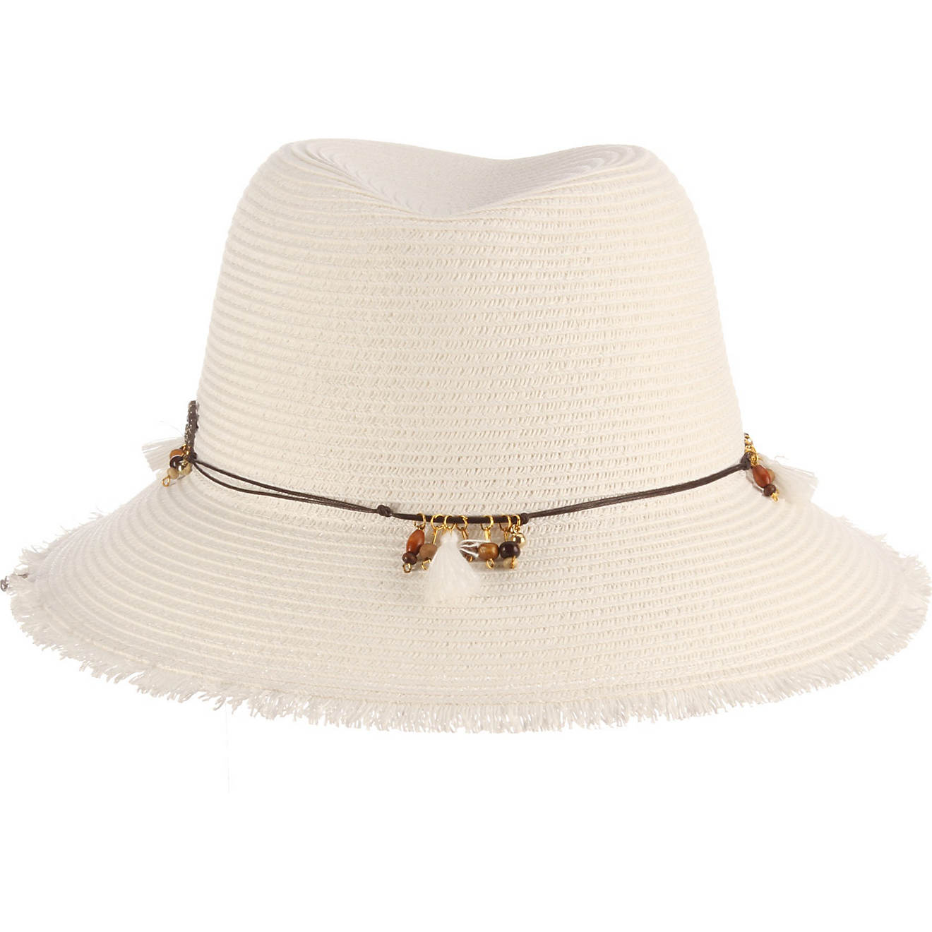 Tommy Bahama Adults' Braided Fedora with Frayed Brim Hat                                                                         - view number 1