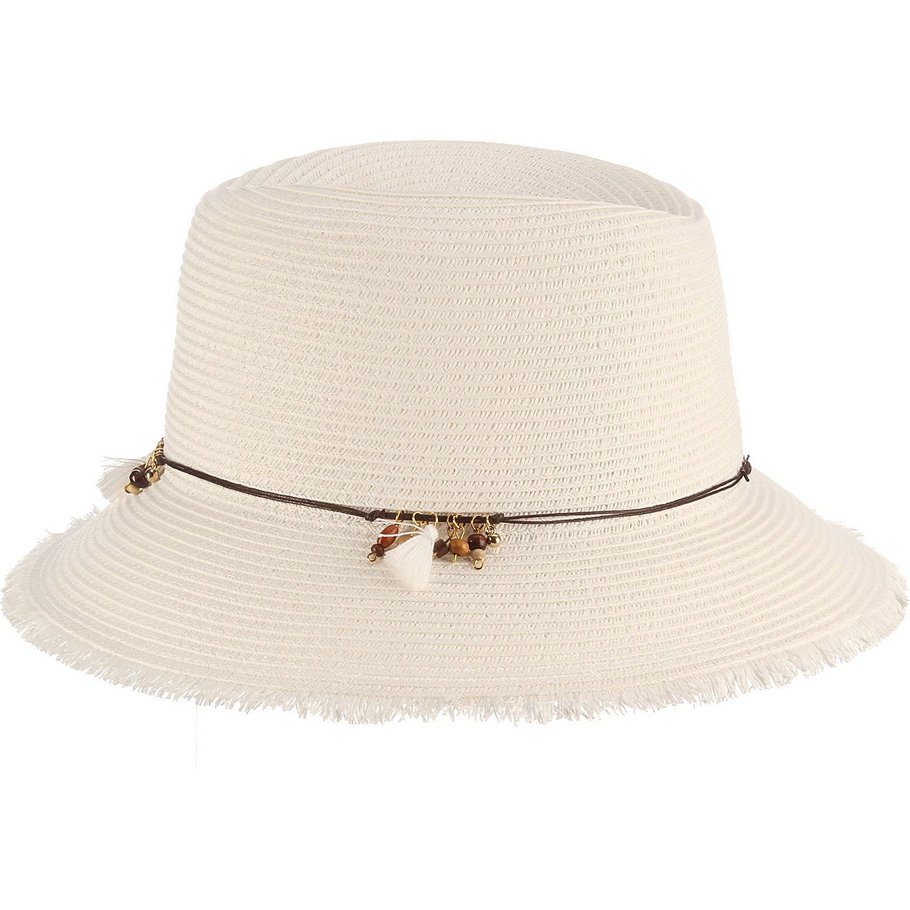 Tommy Bahama Adults' Braided Fedora with Frayed Brim Hat                                                                         - view number 4