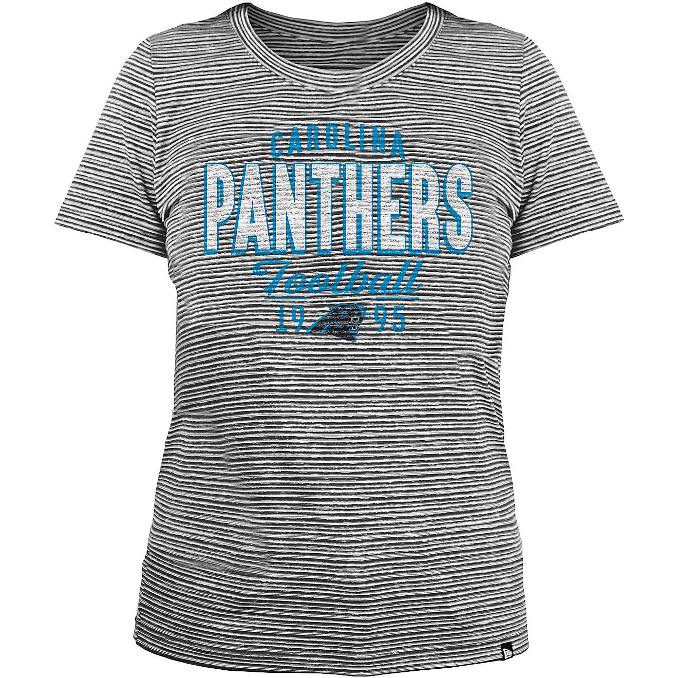 New Era Women's Carolina Panthers Space Dye T-shirt                                                                              - view number 1