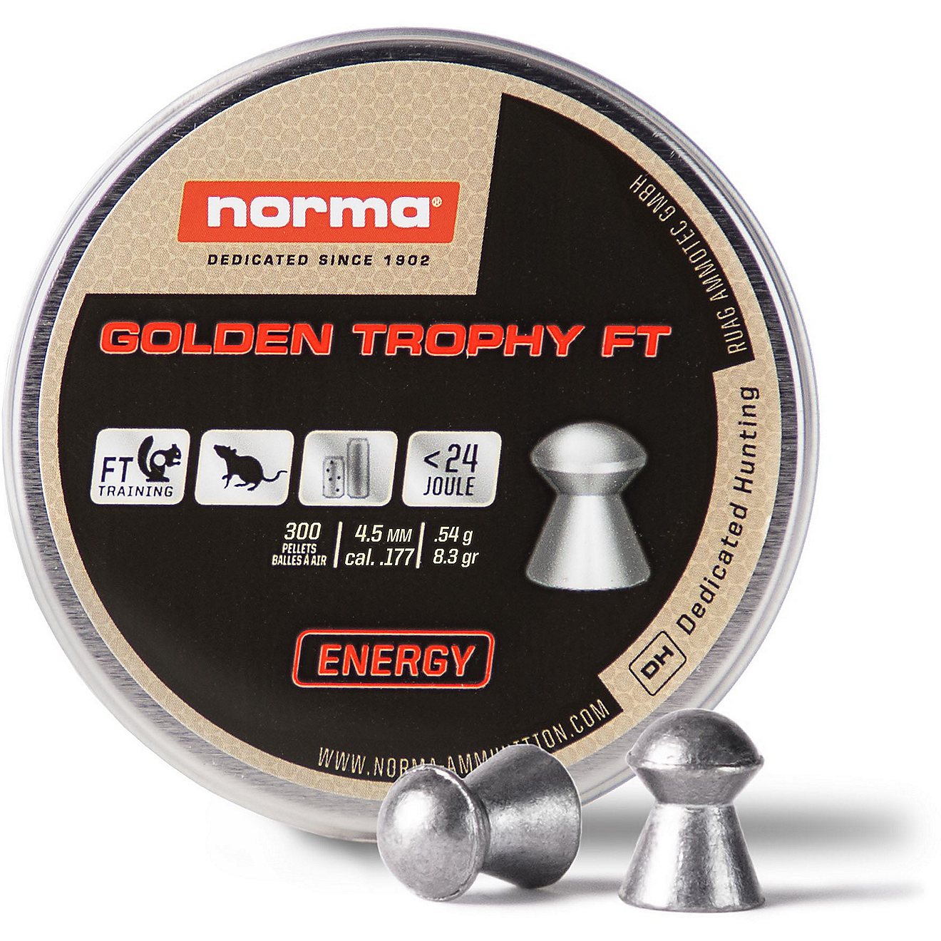 Norma Golden Trophy .177 8.3-Grain Ammunition 200-Pack                                                                           - view number 1