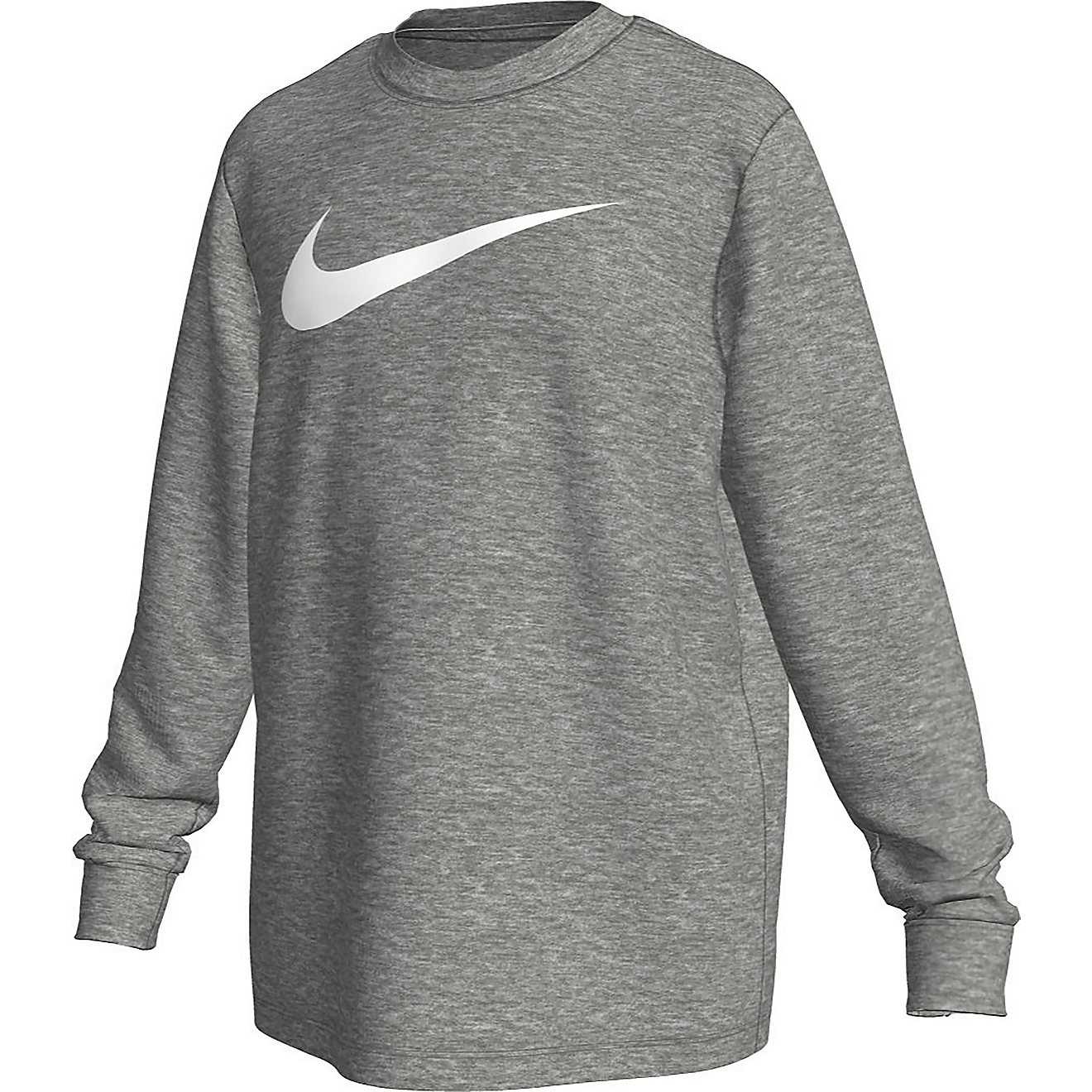 Nike Boys' Dri-FIT Leg Swoosh Extended Sizing Long Sleeve T-shirt                                                                - view number 2