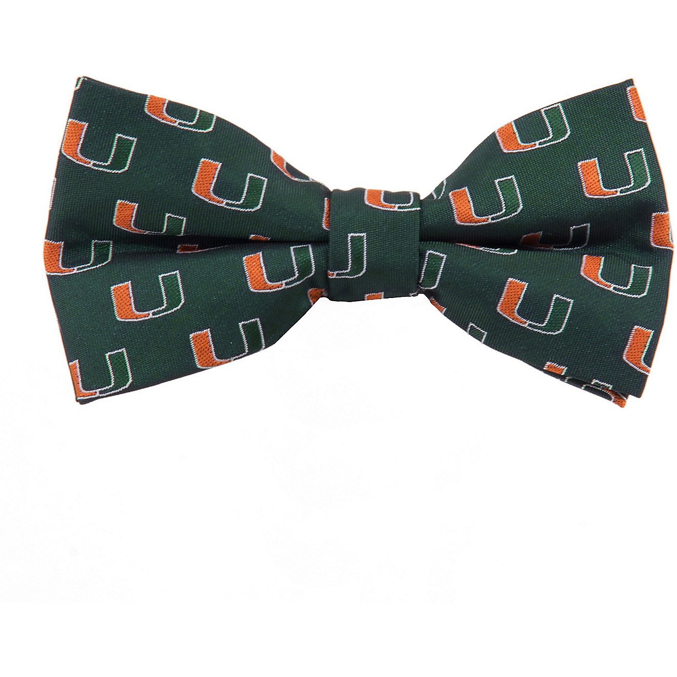 Eagles Wings University of Miami Woven Polyester Repeat Bow Tie                                                                  - view number 1
