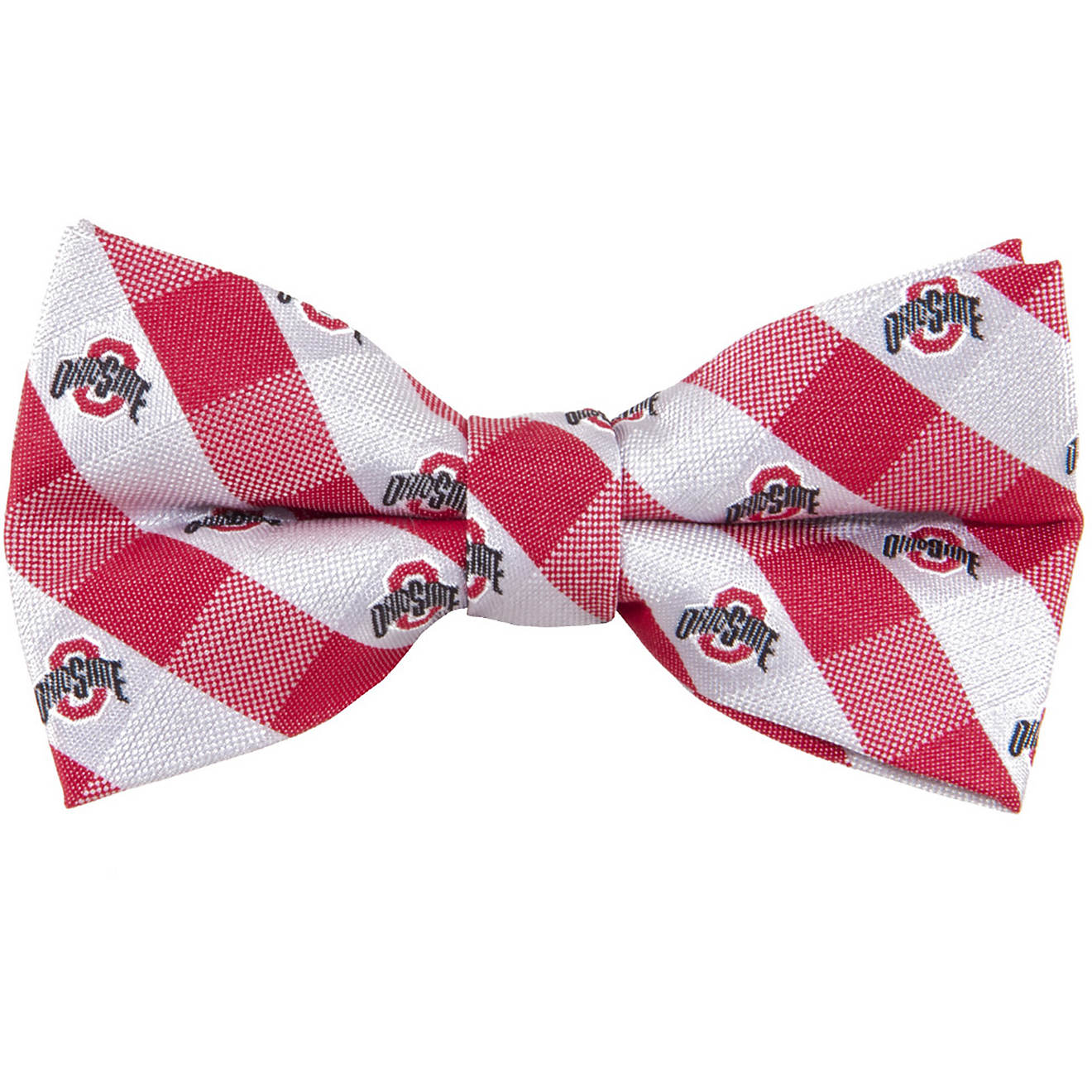 Eagles Wings Ohio State University Woven Polyester Checkered Bow Tie                                                             - view number 1