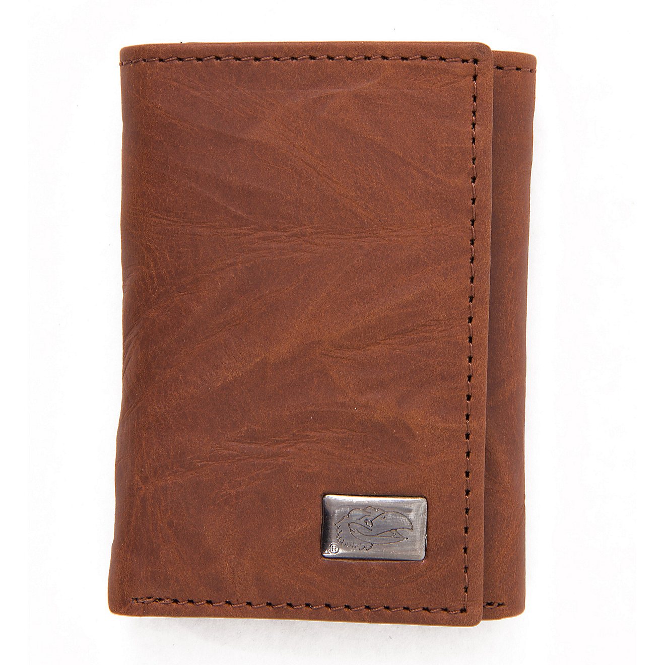 Eagles Wings University of Kansas Leather Tri-Fold Wallet                                                                        - view number 1