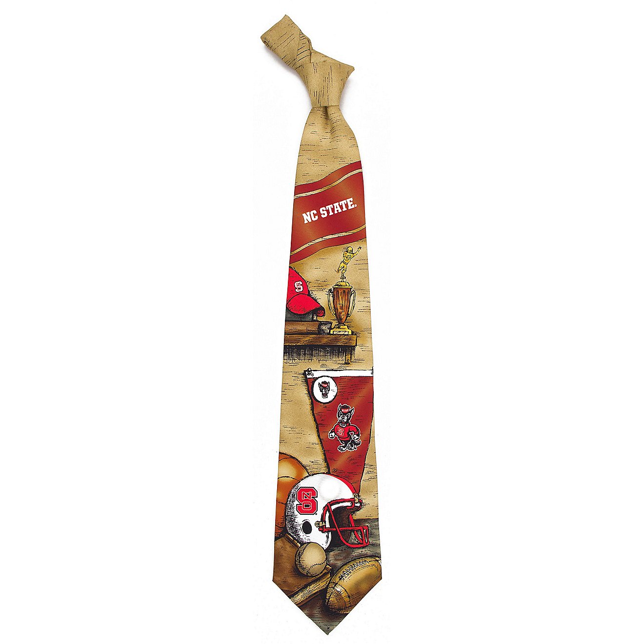 Eagles Wings North Carolina State University Woven Nostalgia Neck Tie                                                            - view number 1