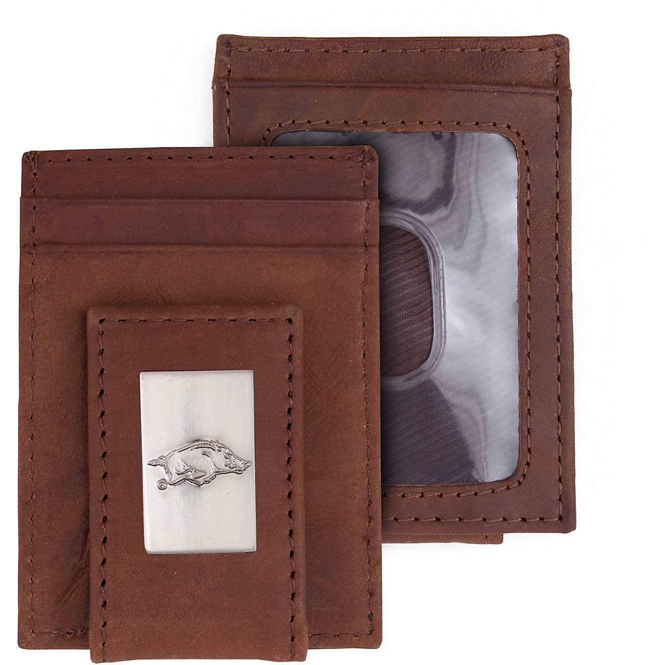 Eagles Wings Univeristy of Arkansas Leather Flip Wallet                                                                          - view number 1