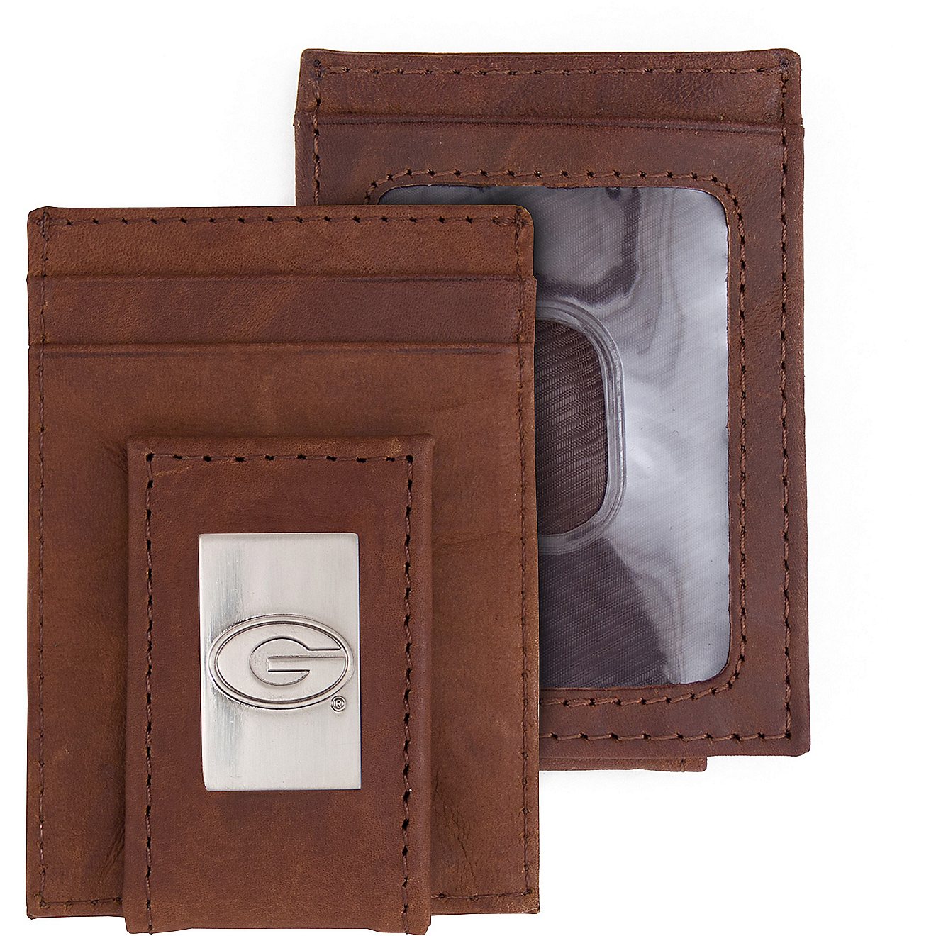 Eagles Wings Univeristy of Georgia Leather Flip Wallet                                                                           - view number 1