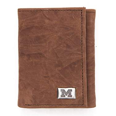 Eagles Wings University of Michigan Leather Tri-Fold Wallet                                                                     