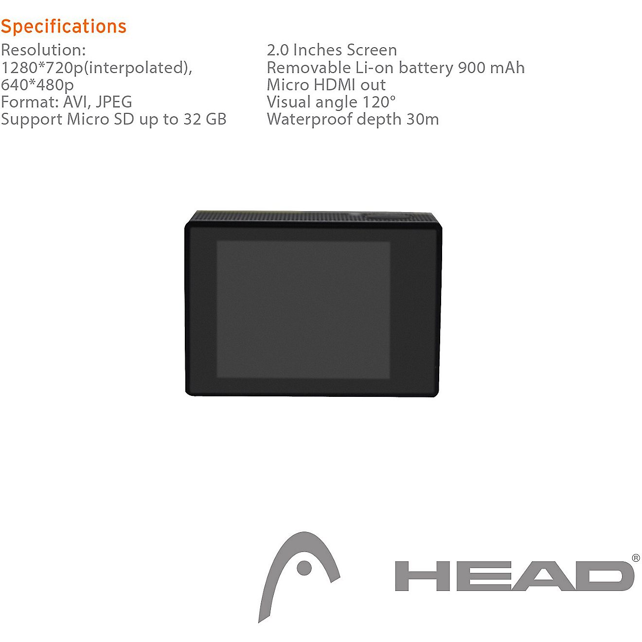 HEAD 720p High Definition Action Camera                                                                                          - view number 5