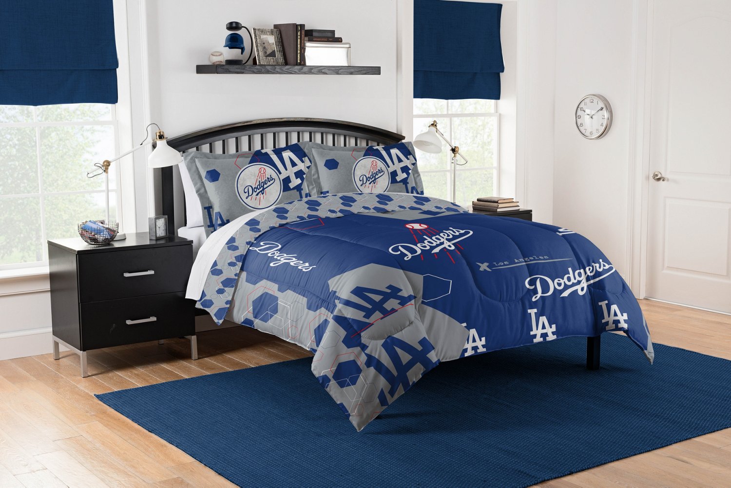 Northwest Los Angeles Dodgers Hexagon King Comforter Set Academy