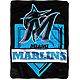 Northwest Miami Marlins Home Plate Raschel Throw                                                                                 - view number 1 image