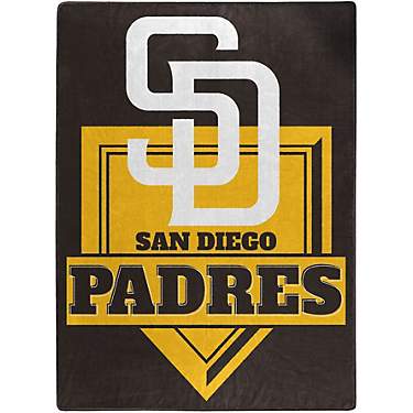 Northwest San Diego Padres Home Plate Raschel Throw                                                                             