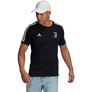 adidas Men's Juventus 3 Stripe Short Sleeve T-shirt