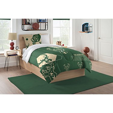 The Northwest Company Milwaukee Bucks Hexagon Twin Comforter and Sham Set