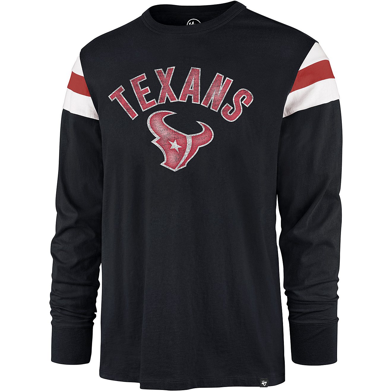 '47 Men's Houston Texans Franklin Rooted Long Sleeve T-shirt                                                                     - view number 1