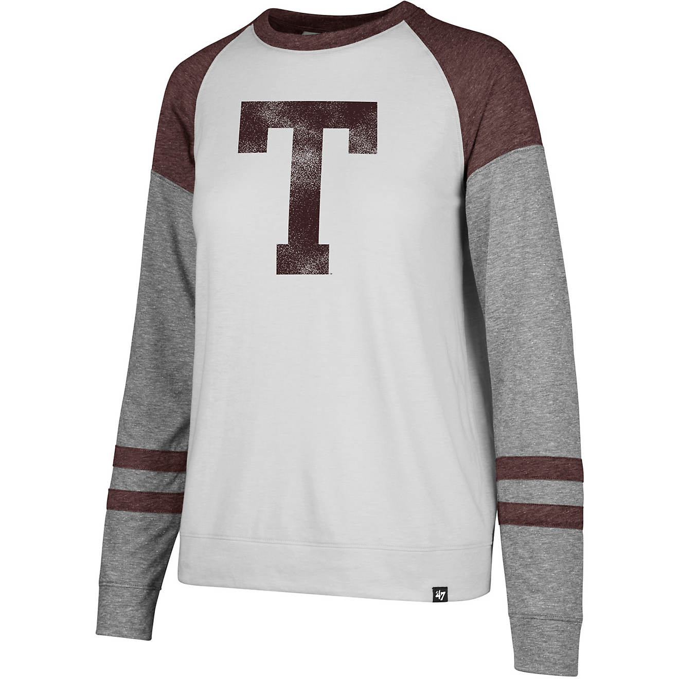 '47 Women's Texas A&M University Imprint Match Block Long Sleeve T-shirt                                                         - view number 1