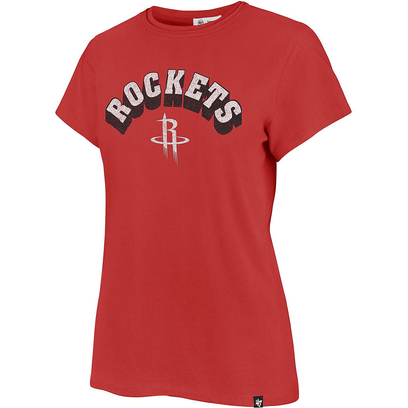 ‘47 Women’s Houston Rockets Drop Shadow Frankie Short Sleeve T-shirt                                                         - view number 1