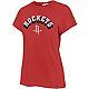 ‘47 Women’s Houston Rockets Drop Shadow Frankie Short Sleeve T-shirt                                                         - view number 1 image
