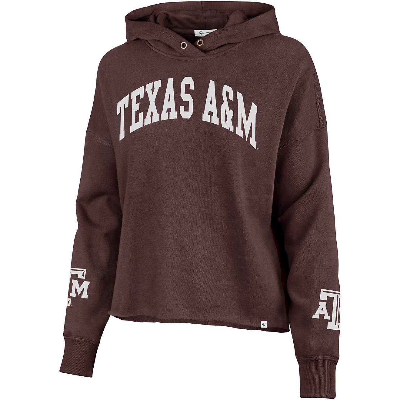 '47 Women's Texas A&M University Olivia Ivy Cut Off Hoodie                                                                       - view number 1