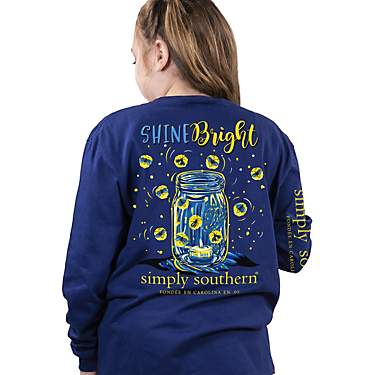 Simply Southern Girl's Shine Bright Long-Sleeve Graphic T-shirt                                                                 