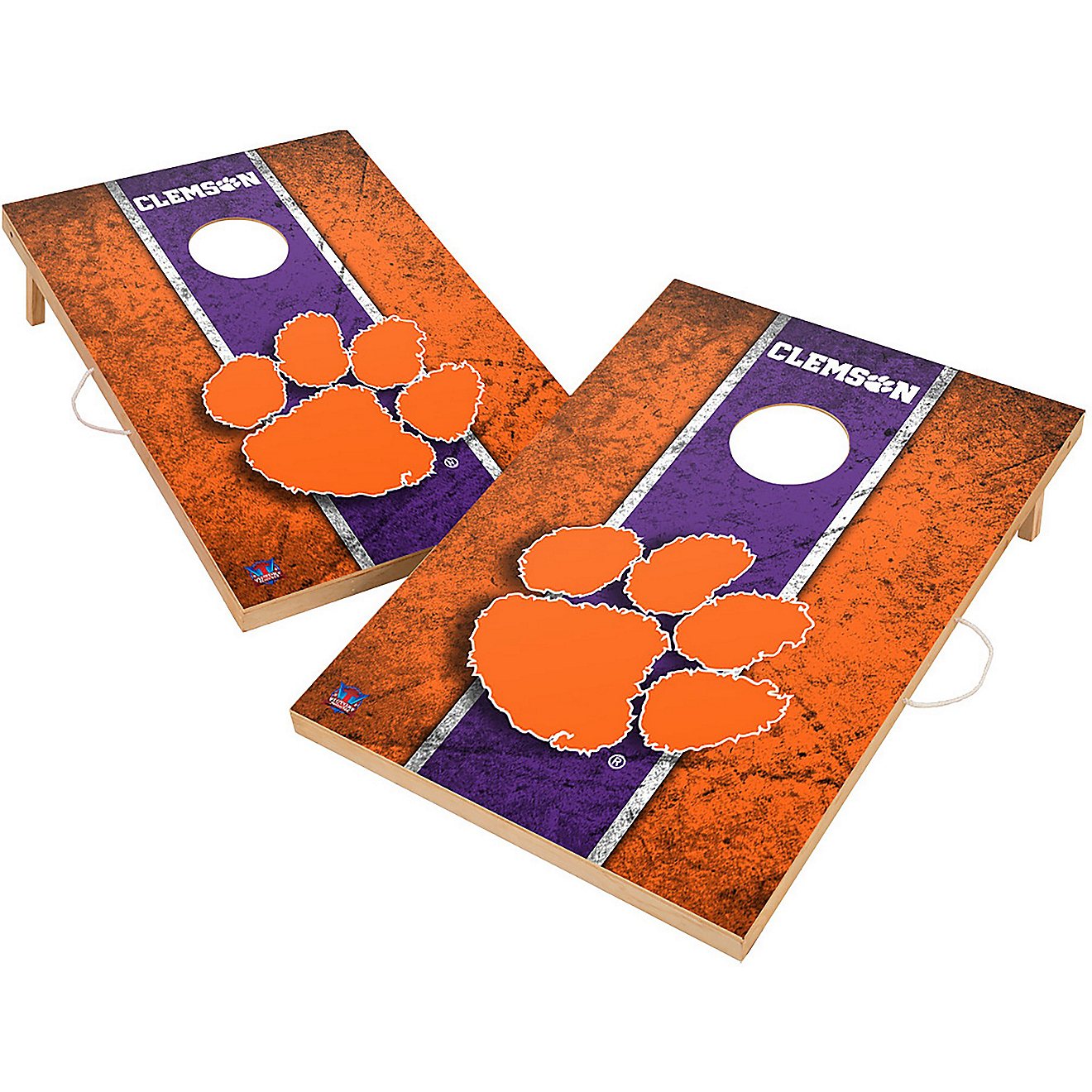 Victory Tailgate Clemson University 2 ft x 3 ft Solid Wood Cornhole Set                                                          - view number 1