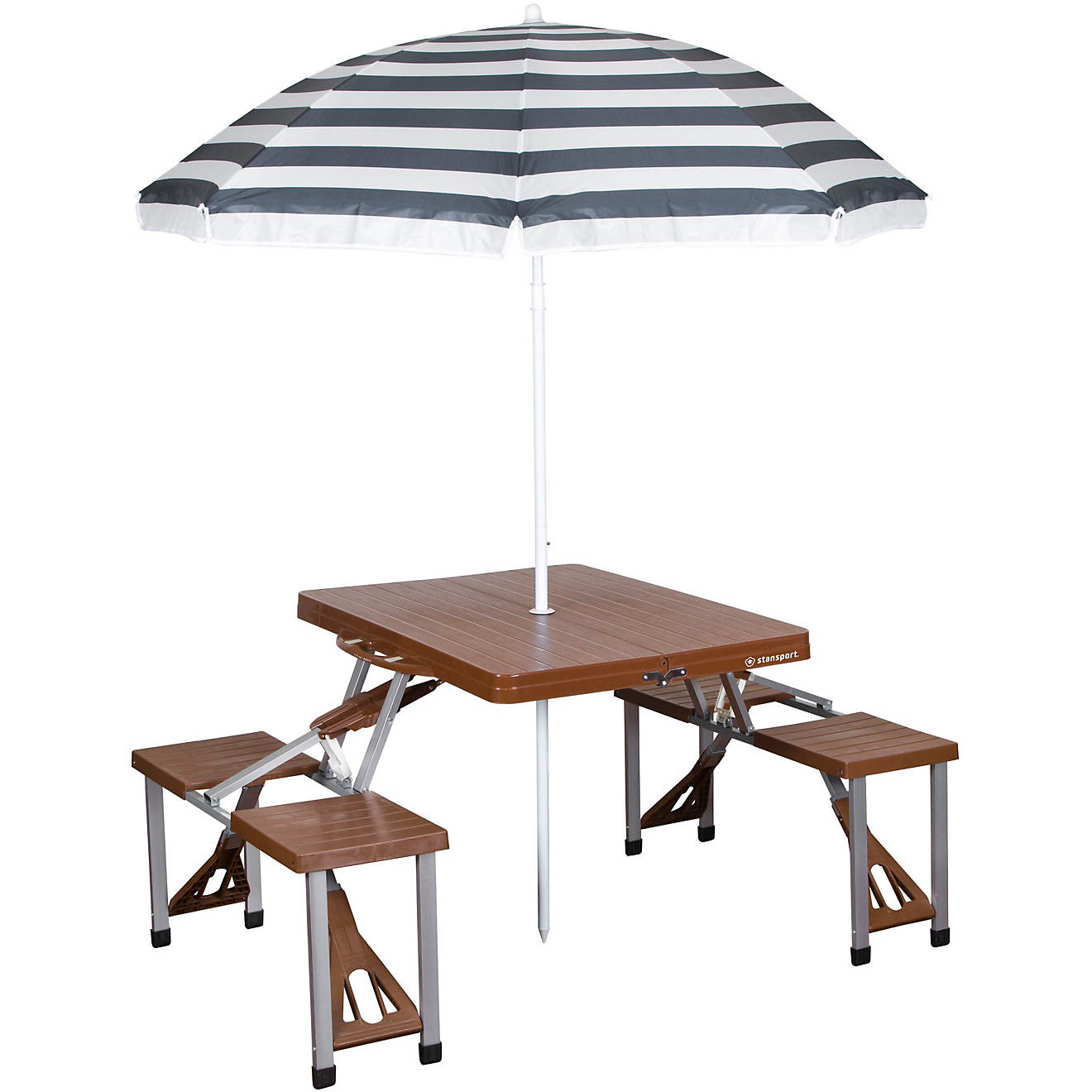 Stansport Picnic Table and Umbrella Combo                                                                                        - view number 1