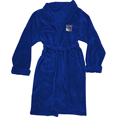 The Northwest Company Men's New York Rangers Silk Touch Bathrobe