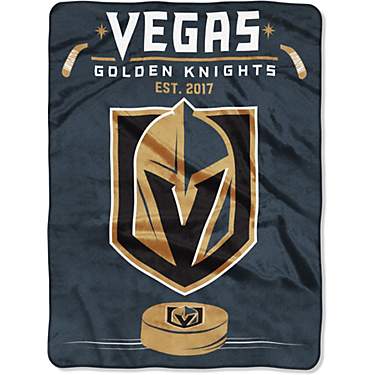 The Northwest Company Vegas Golden Knights Jersey Raschel Throw Blanket                                                         
