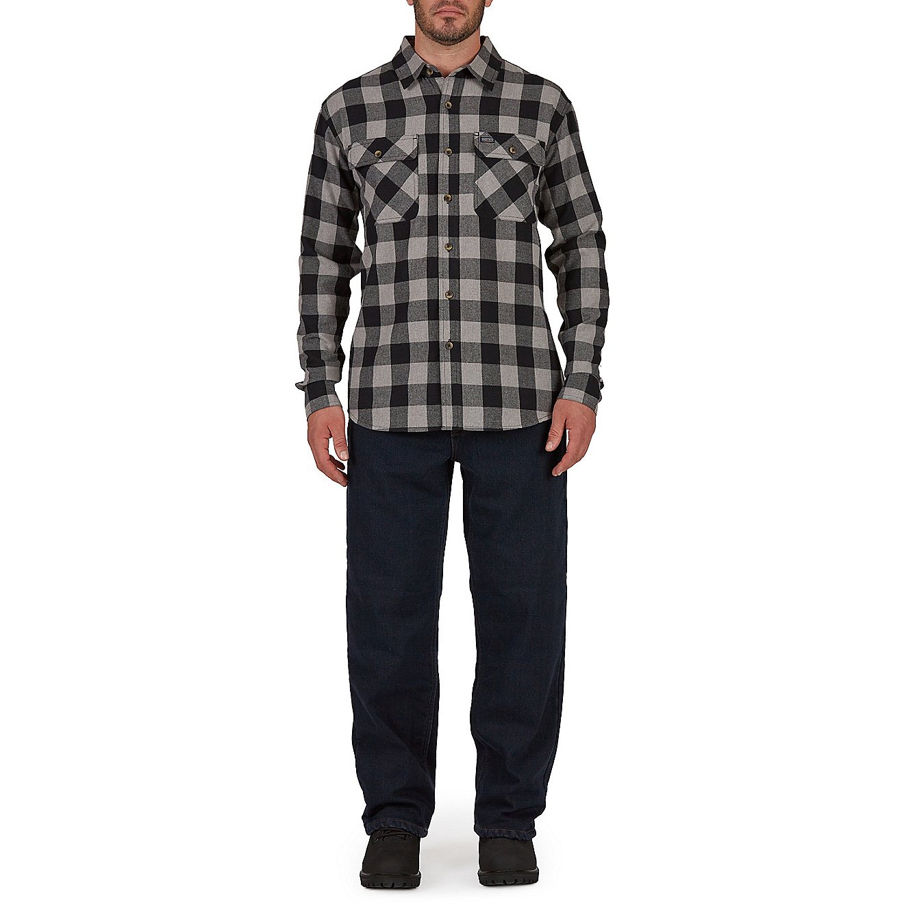Smith's Workwear Men's Buffalo 2-Pocket Flannel Shirt                                                                            - view number 4