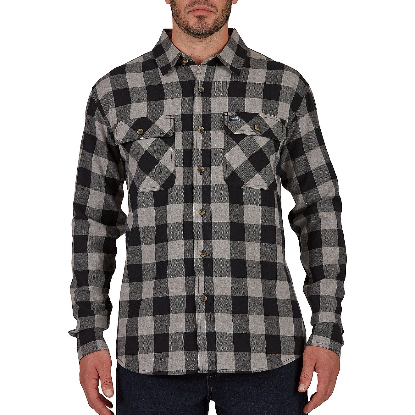 Smith's Workwear Men's Buffalo 2-Pocket Flannel Shirt                                                                            - view number 1