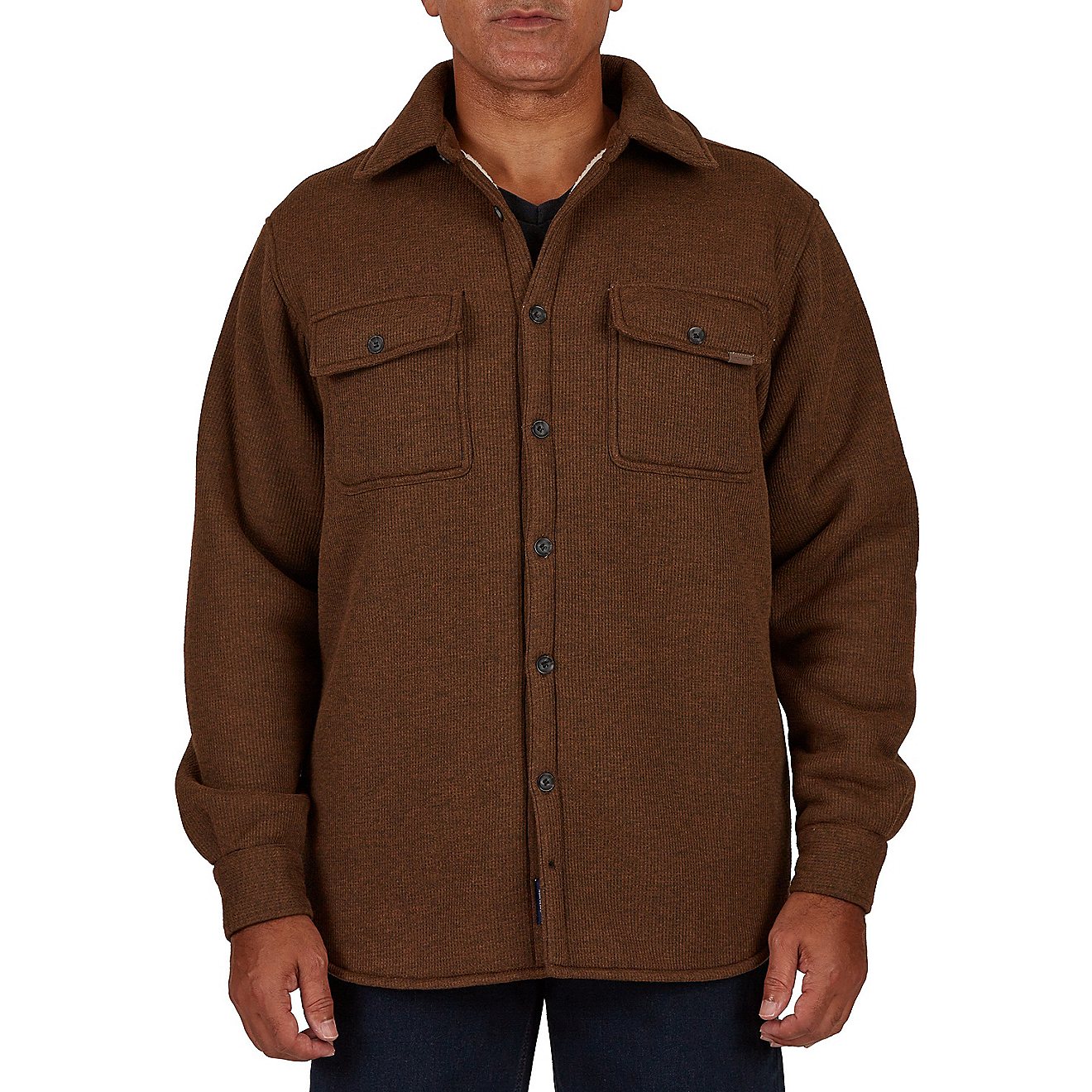Smith's Workwear Men's Sherpa Lined Microfleece Shirt Jacket                                                                     - view number 1
